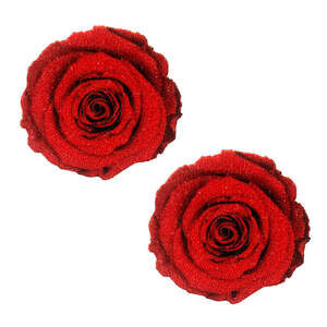 Neva Nude - Freaking Awesome Roses Are Red Nipztix Pasties